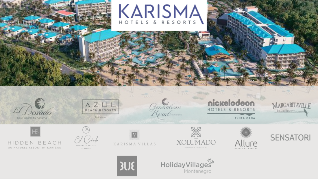 An aerial view of a karisma hotel and resort
