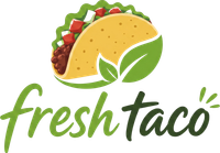 Fresh Taco logo with green and yellow taco icon and stylized green text