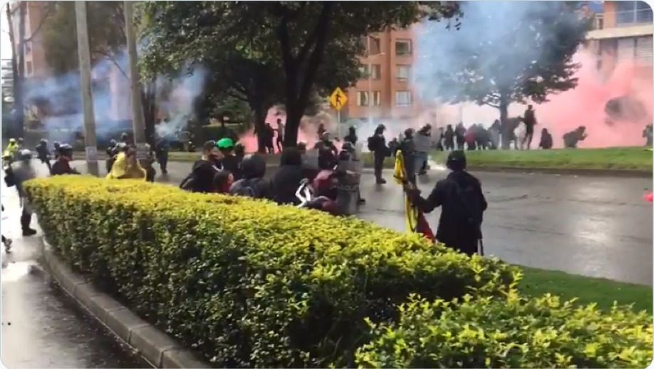 manifestaciones en Bogotá