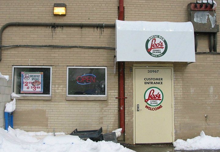 Leo's Coney Island Awning — Roseville, MI — J.C. Goss Company