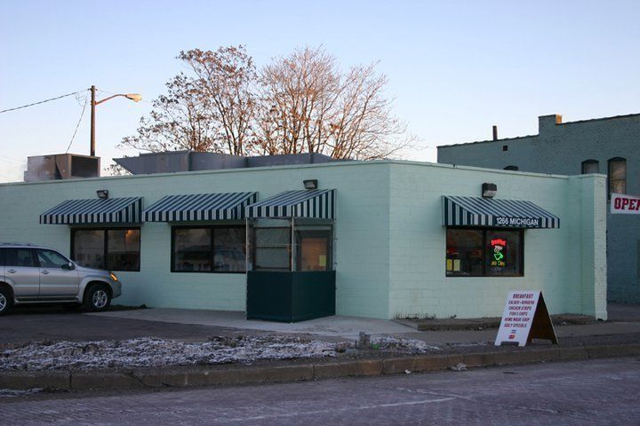 Greens Stripes Awning — Roseville, MI — J.C. Goss Company