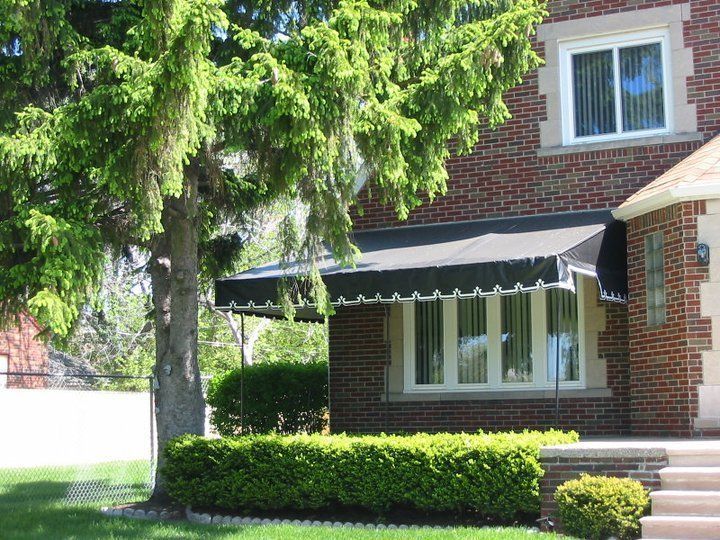 Store Black Window Awning — Roseville, MI — J.C. Goss Company