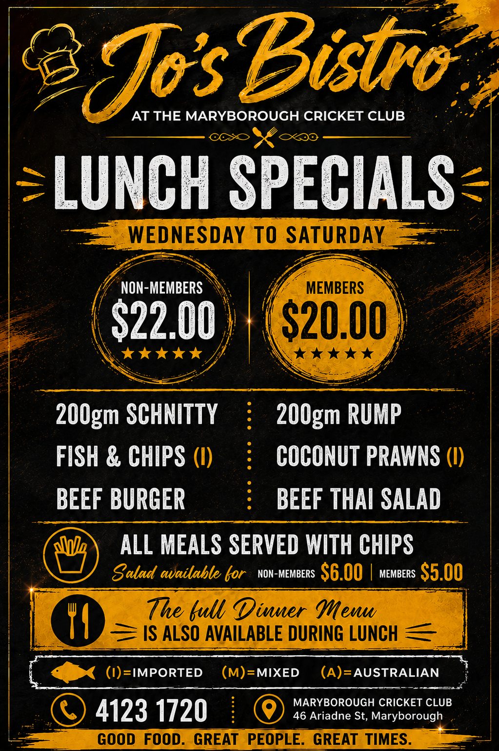 Lunch Specials
