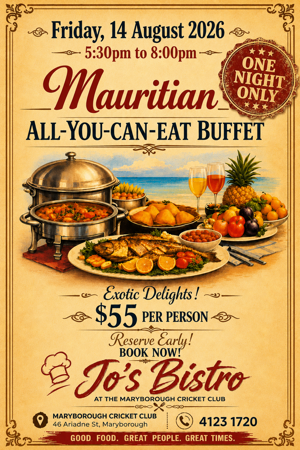 Mauritian buffet