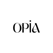 Logo for Opia in elegant black typography.