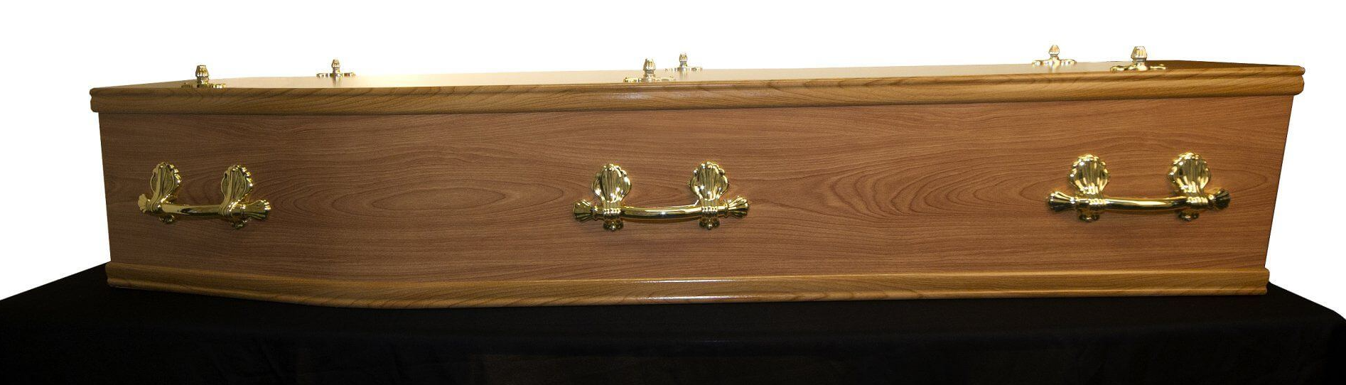 Mark Shaw Funeral Services Elm wood effect Coffin
