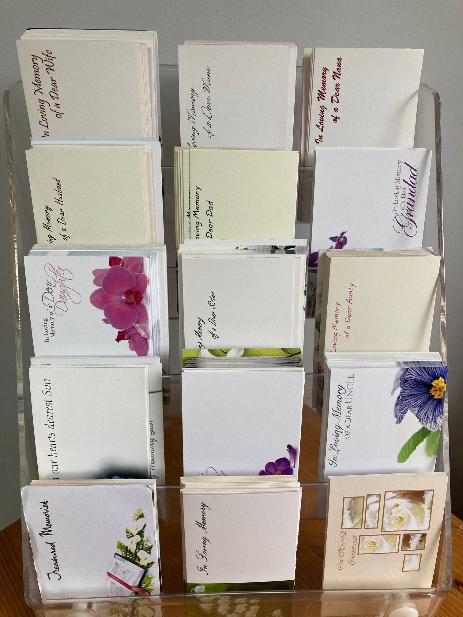 Floral Tribute Cards