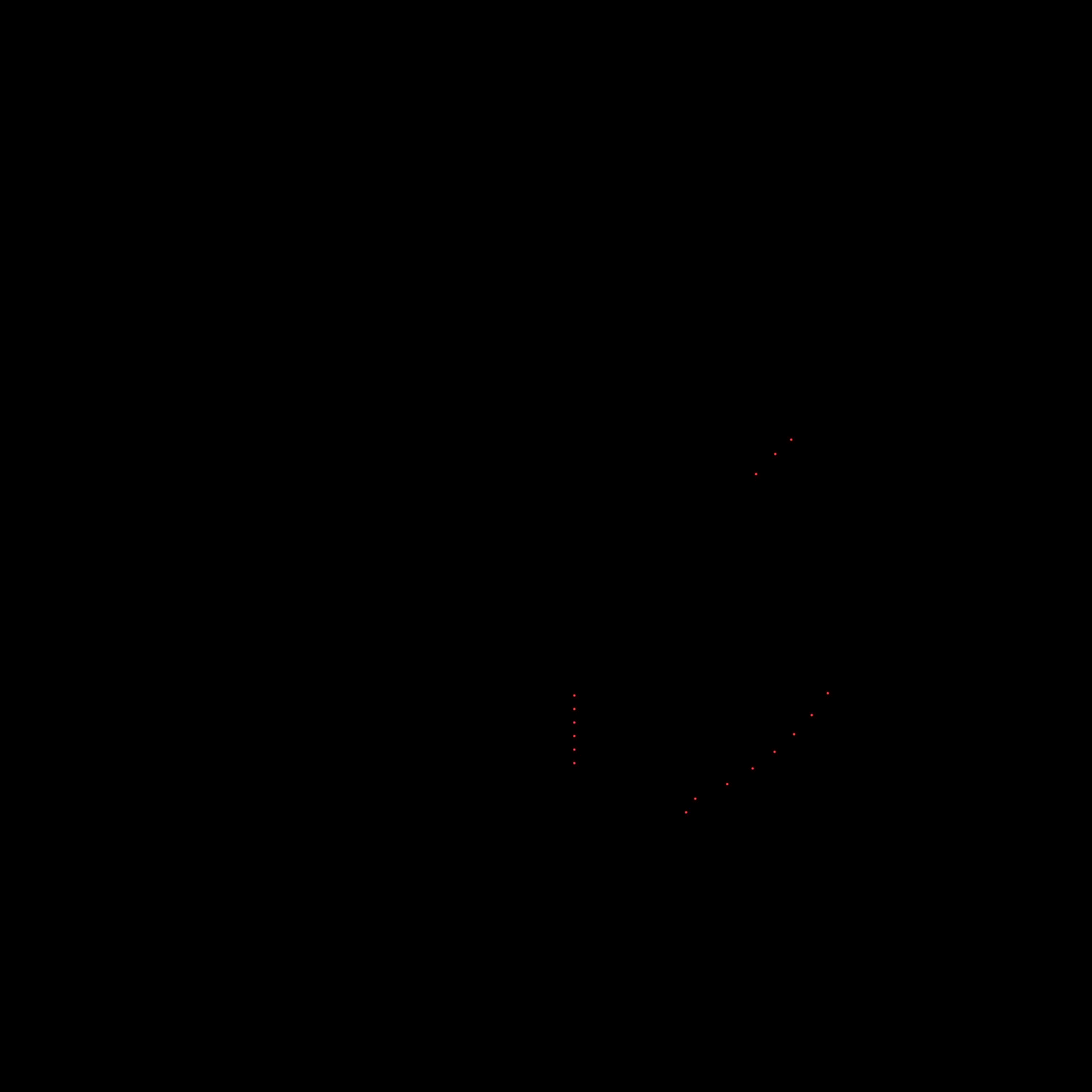 A black-and-white graphic illustration featuring a pattern of stylized, intricately detailed fish swimming in various directions.