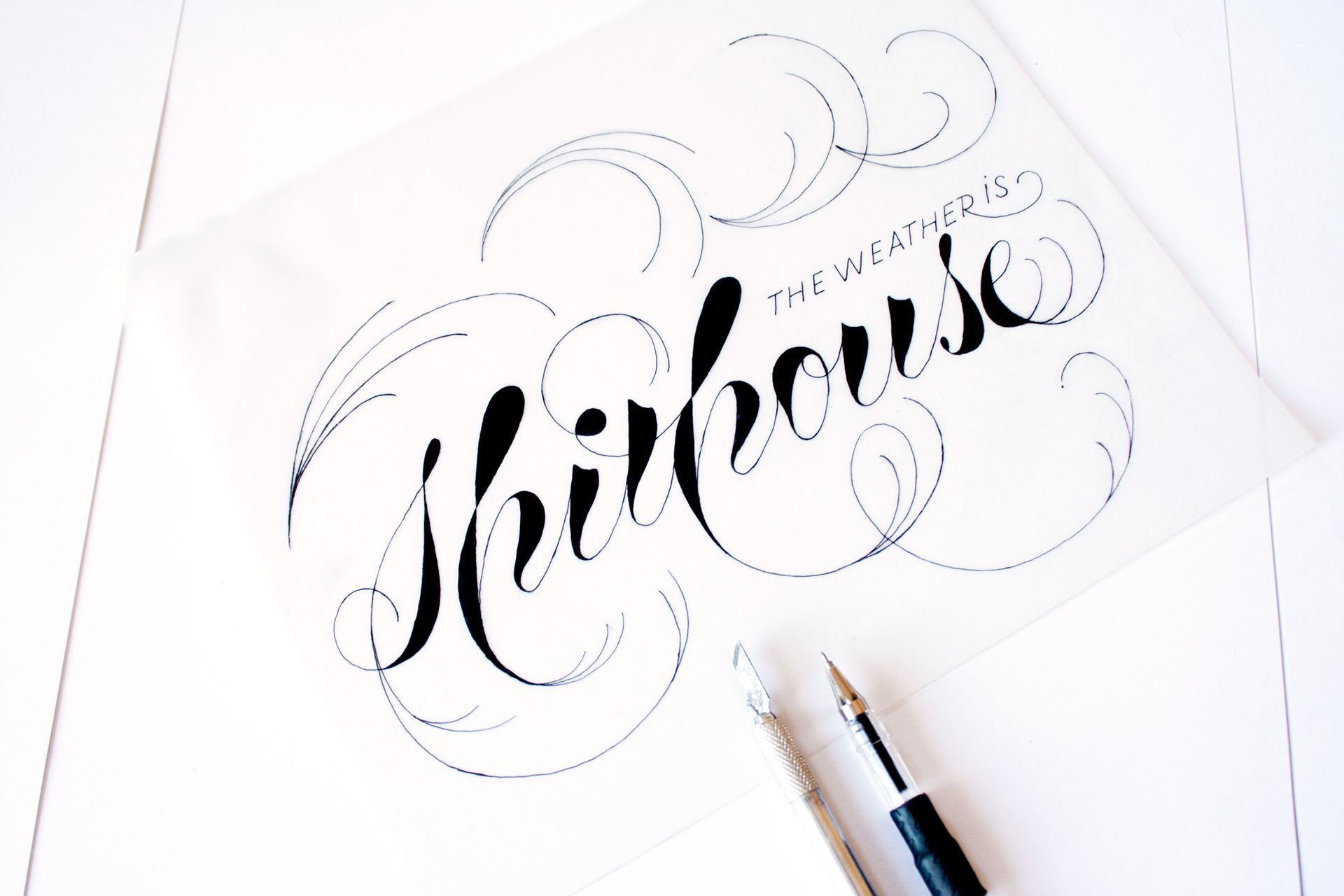 Calligraphic script reading