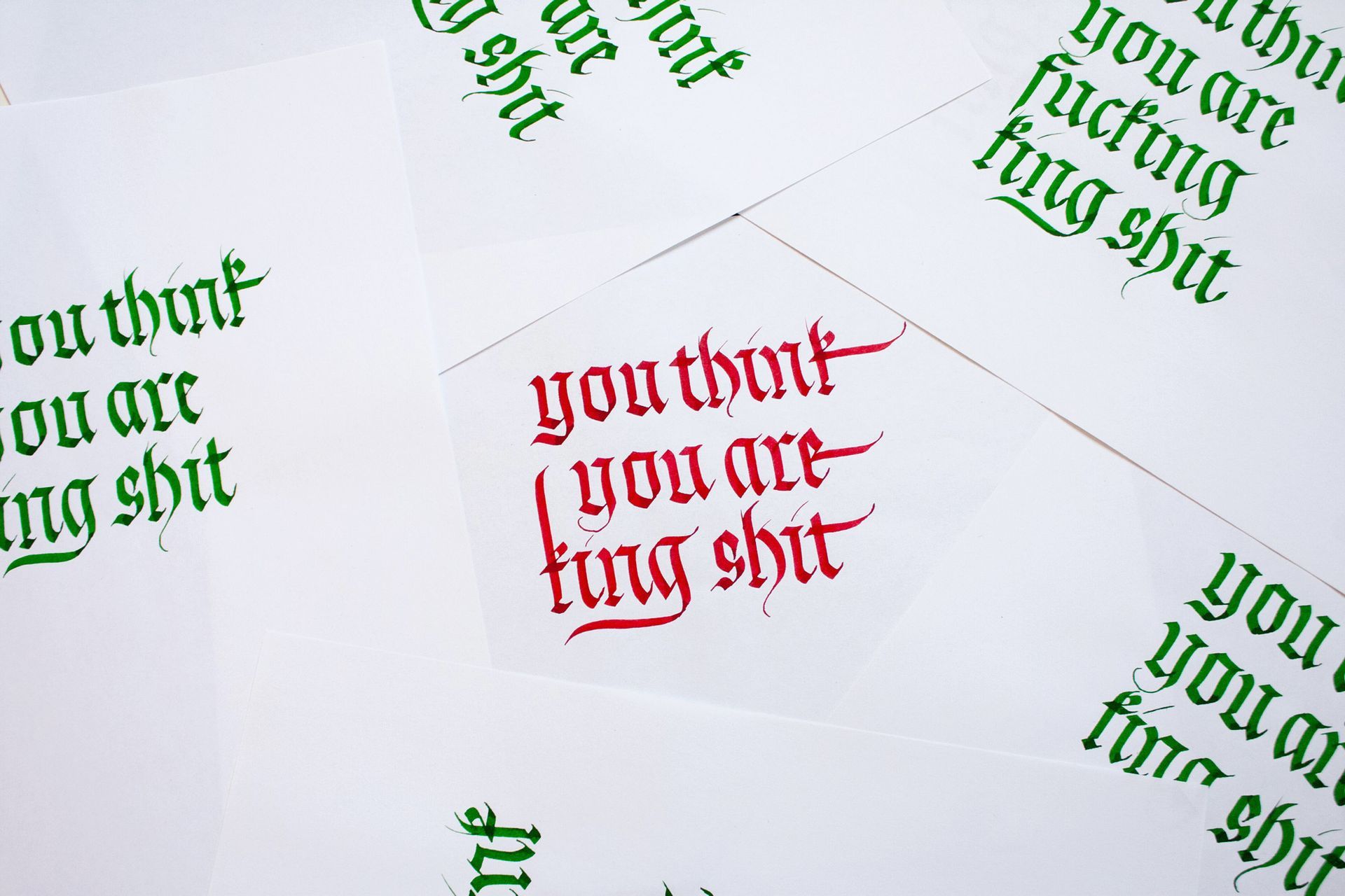Several instances of the phrase