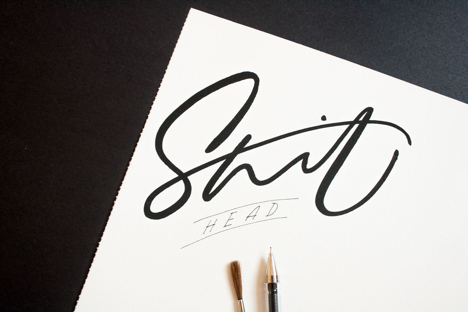 Calligraphy on paper reads