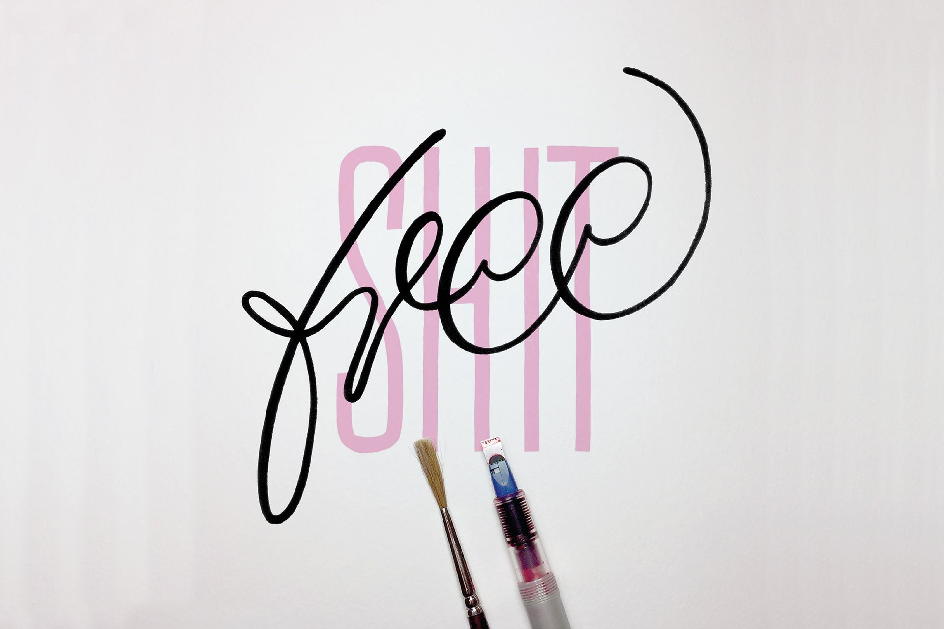 Calligraphy word