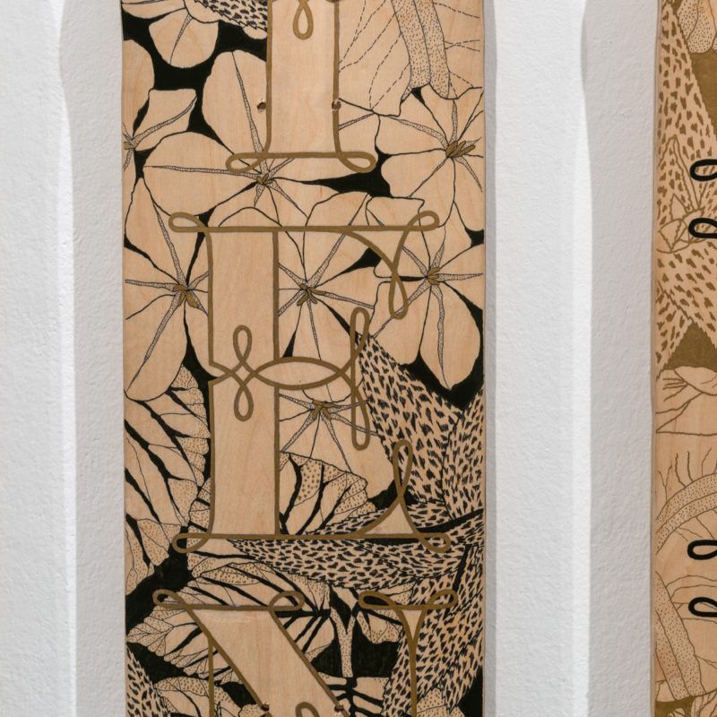Art piece featuring the word