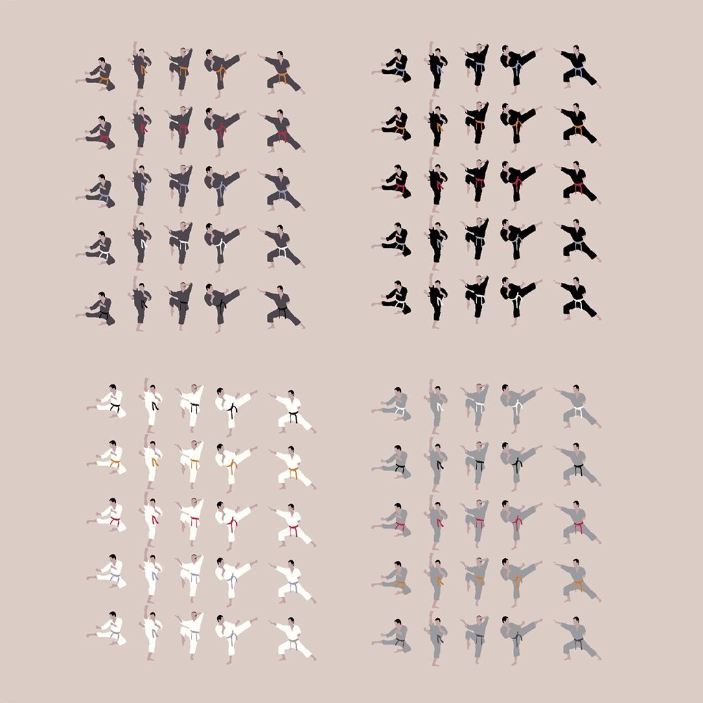 Multiple rows of repeated small bird silhouettes in black, white, and gray on a beige background
