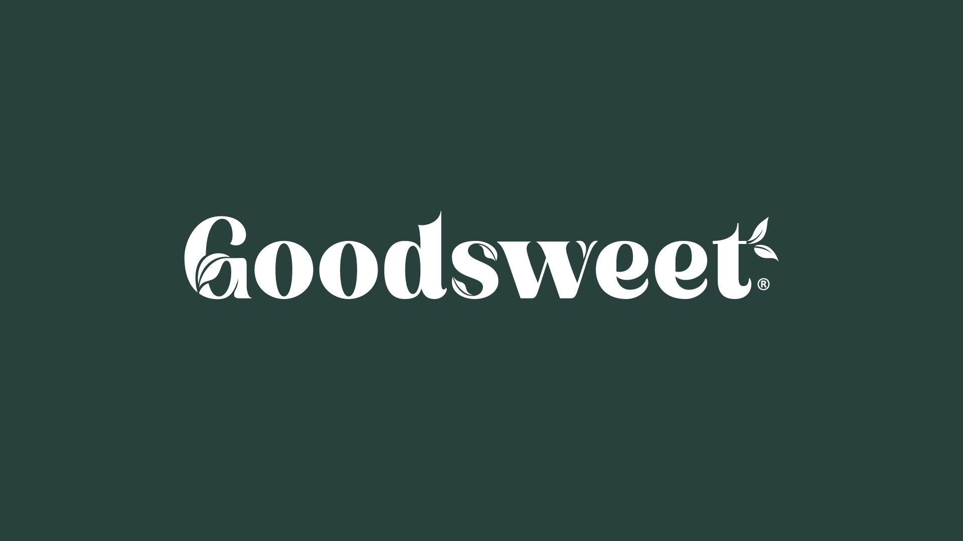 GoodSweat logo in white on a dark green background