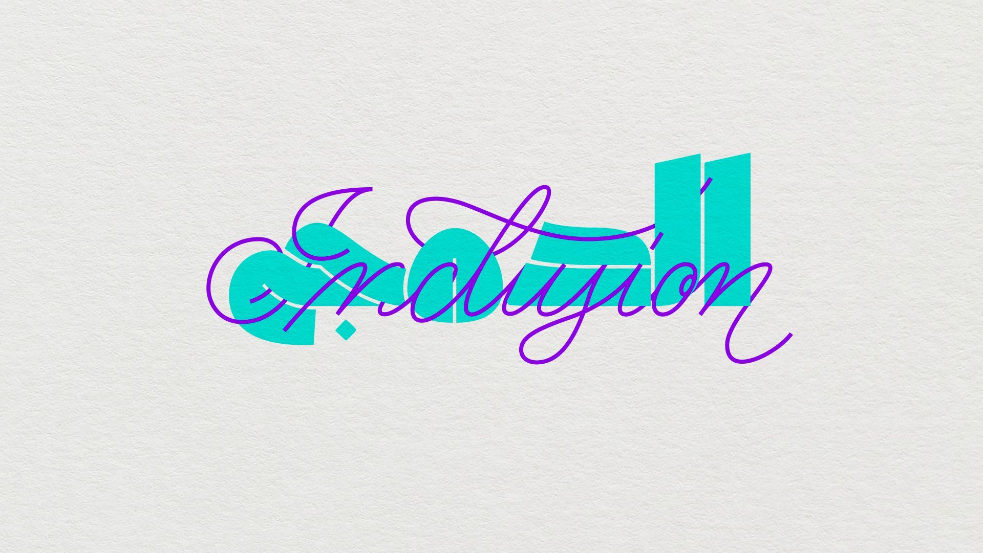 Stylized teal and purple cursive “Graduation” text on a light gray background.
