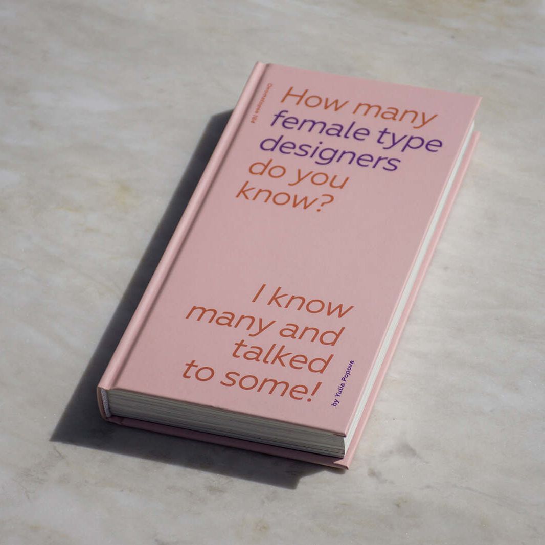 A pink book titled
