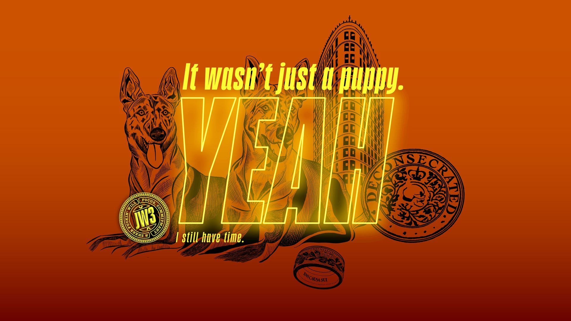 Orange graphic with bold yellow “YEAR” text and the phrase “If wasn’t just a hobby.”