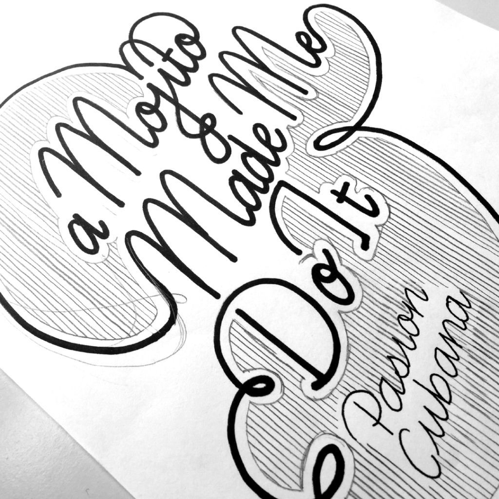 Black-and-white hand-lettered monogram reading “A Mother’s Day to It,” with “Psalm 26:1” beneath it