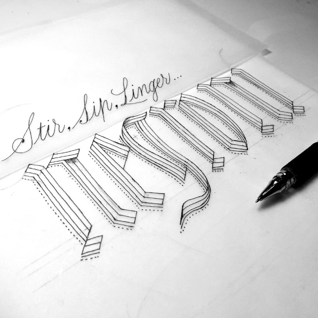 Black-and-white hand-lettered monogram reading “A Mother’s Day to It,” with “Psalm 26:1” beneath it