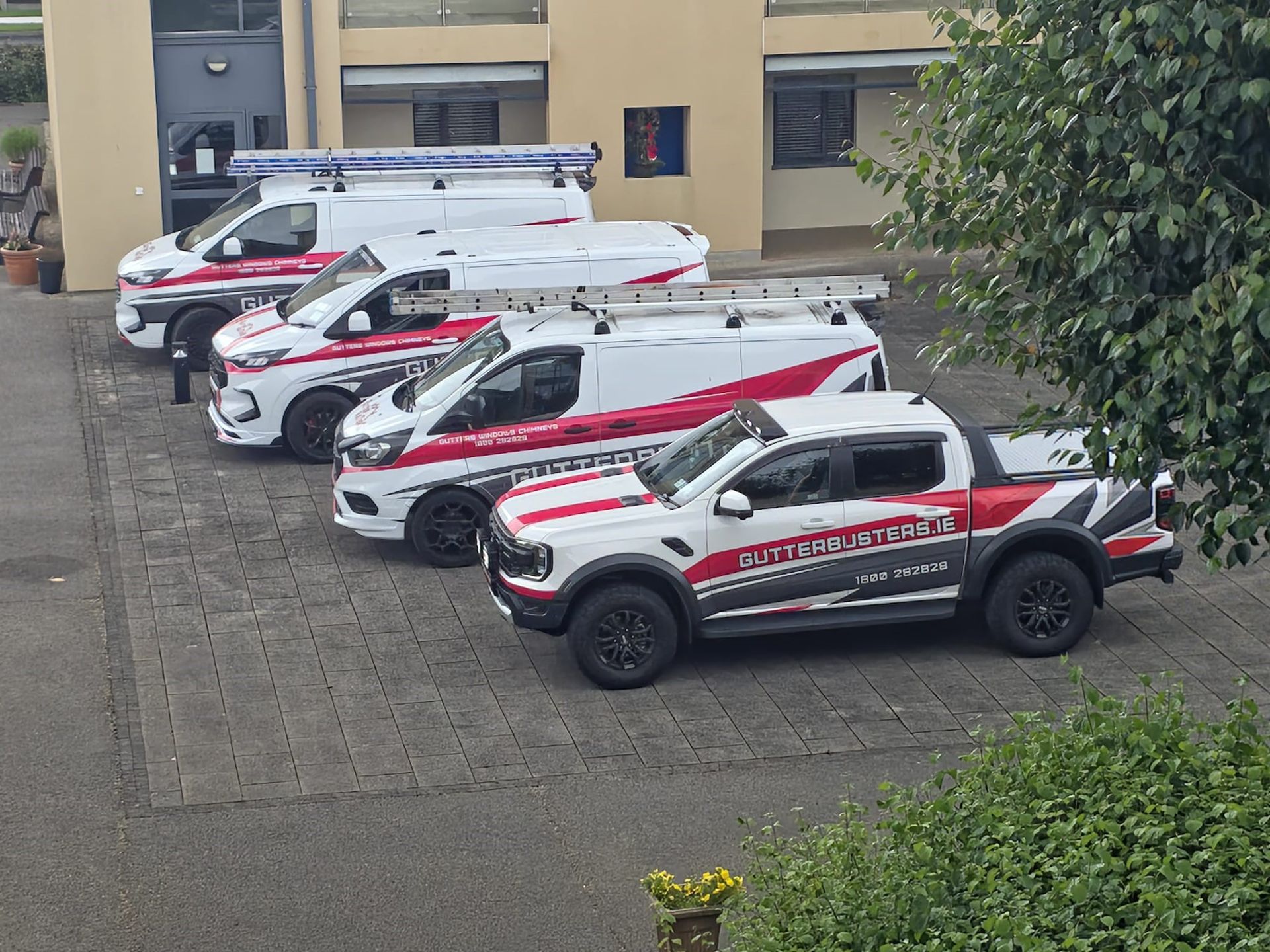 Gutter Busters Fleet of Vehicles, Operational Throughout Dublin, Meath, Kildare & Wicklow