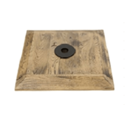 De gebrand houten vierkante voet van de relaxstoel heeft een robuuste, eigentijdse natuurlijke touch toe aan uw interieur.