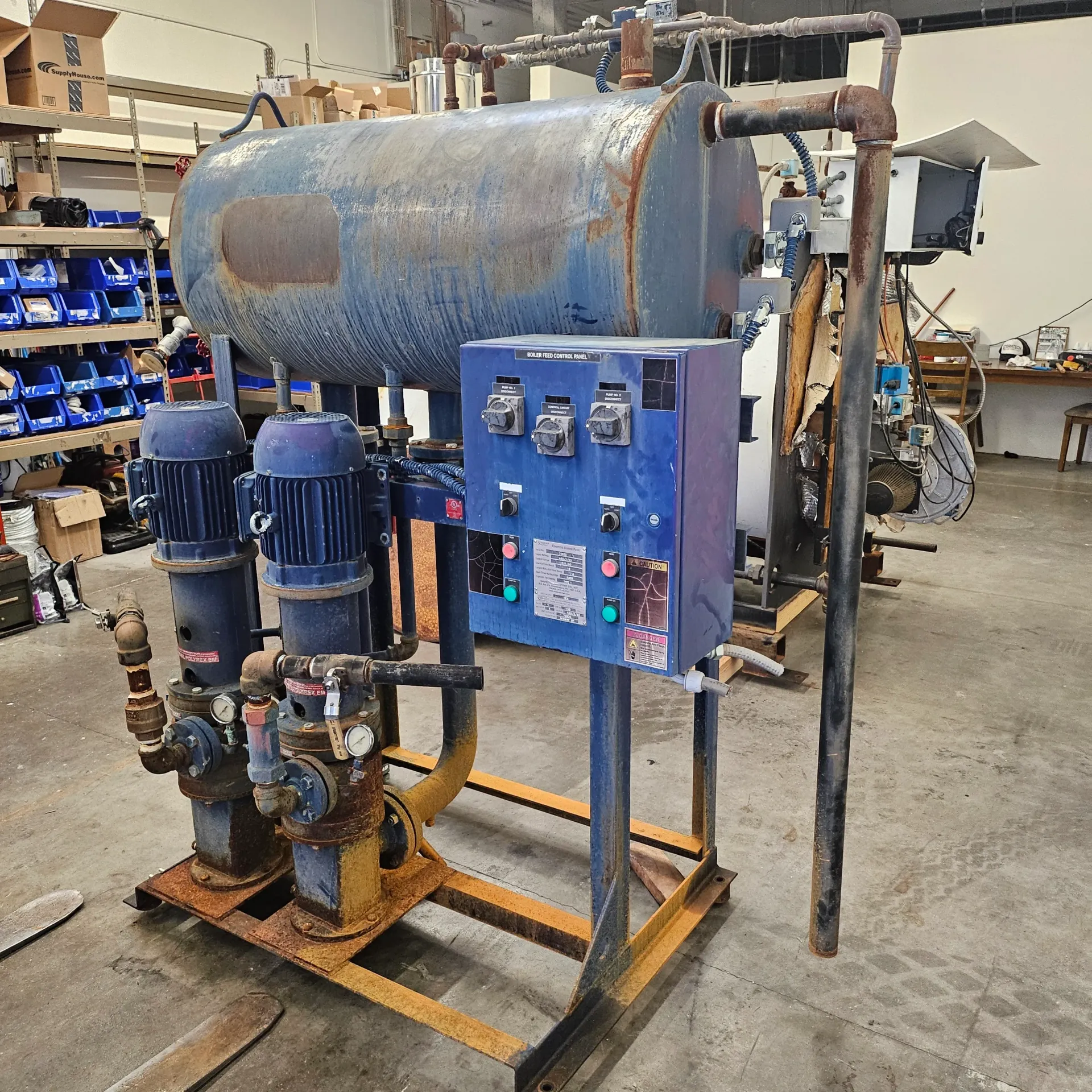 boiler with a rusty shell - Steam Tech