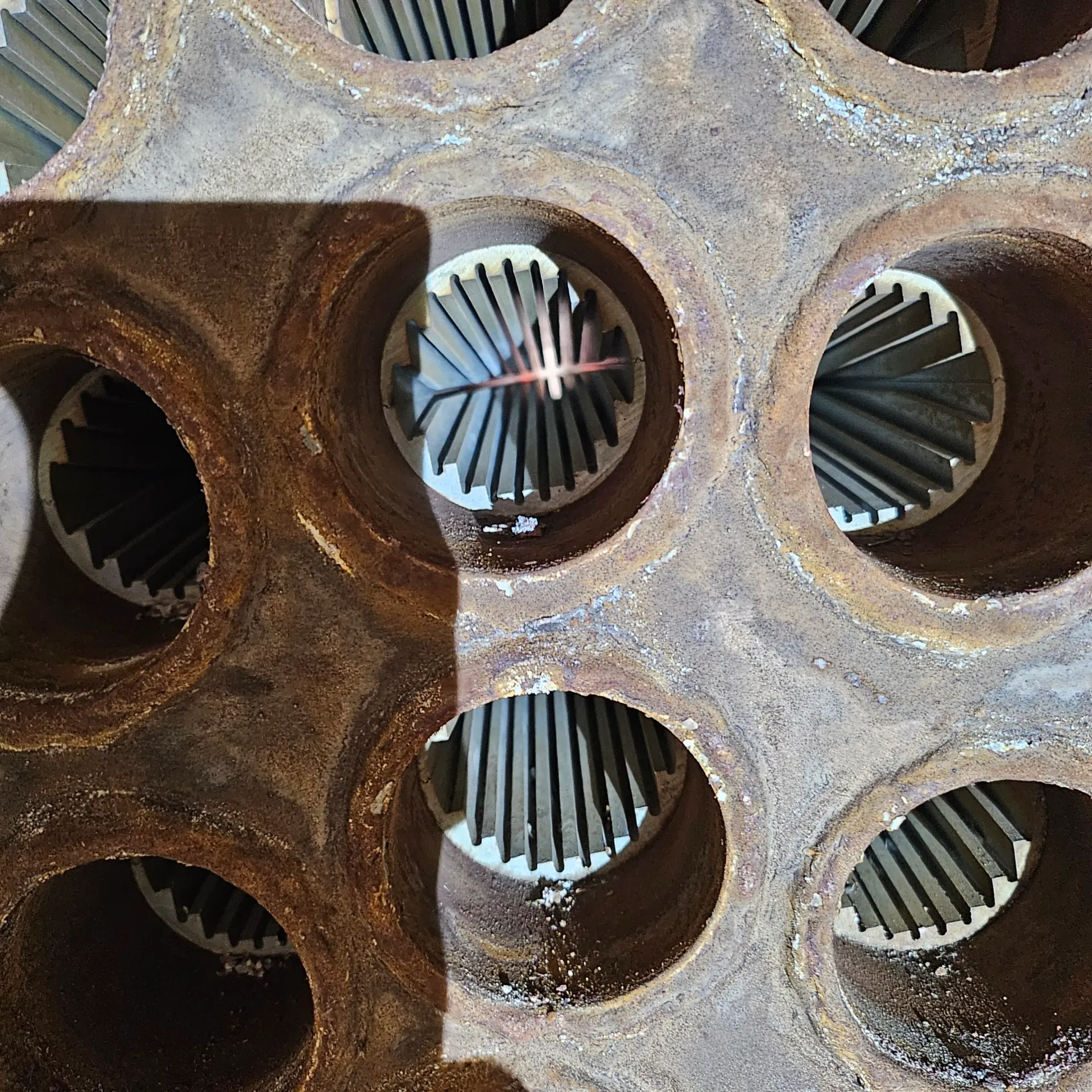 rusty boiler component - Steam Tech