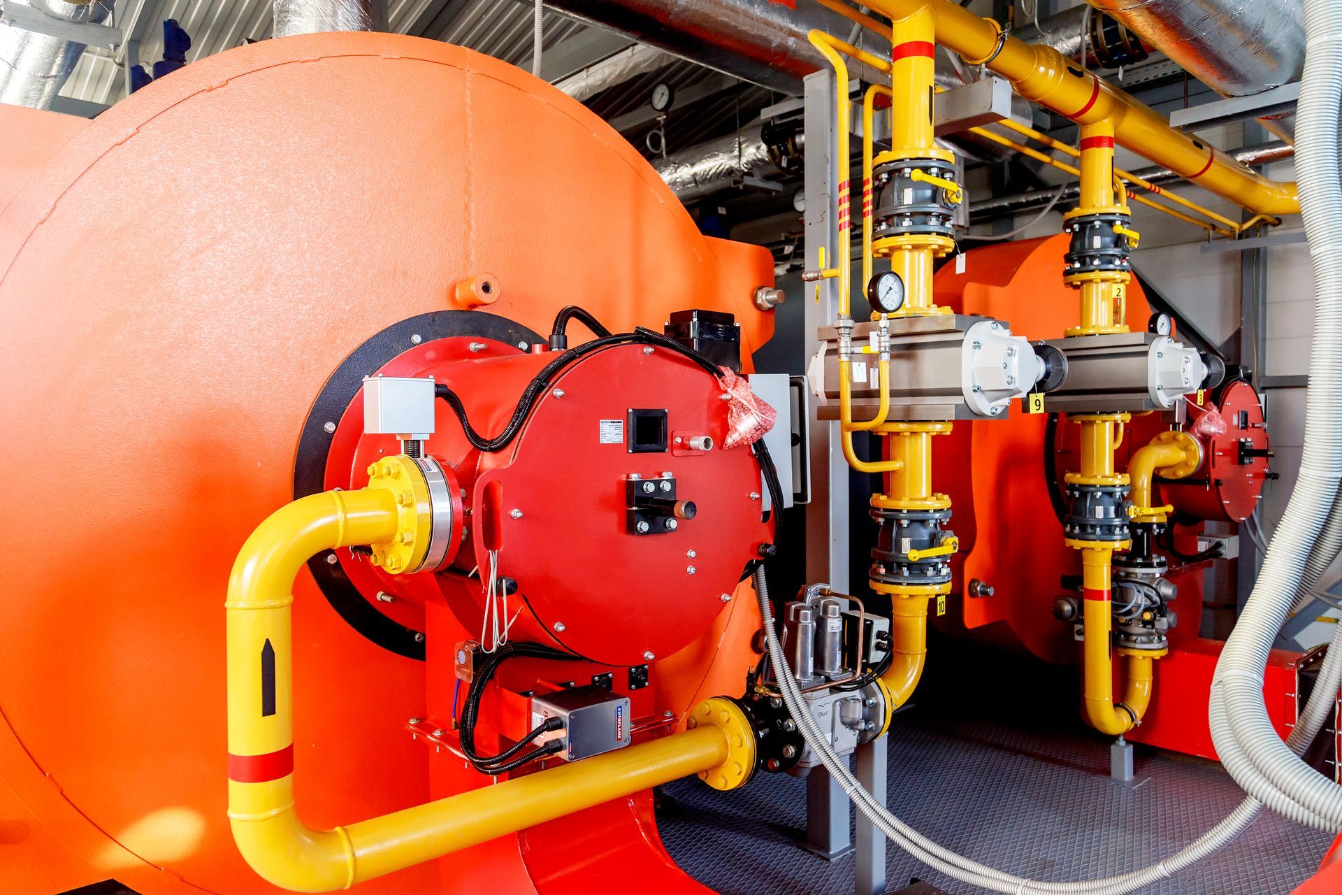 Commercial & Industrial Boiler being Repaired