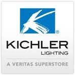 Logo for Kichler Lighting, with blue square and white stylized