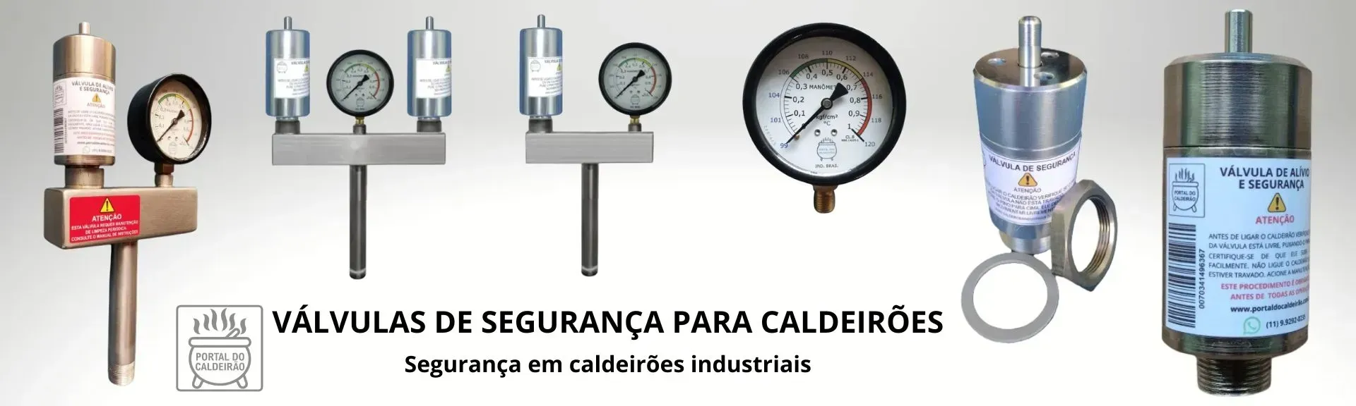 Banner da pagina válvulas de segurança do site portal do Caldeirão