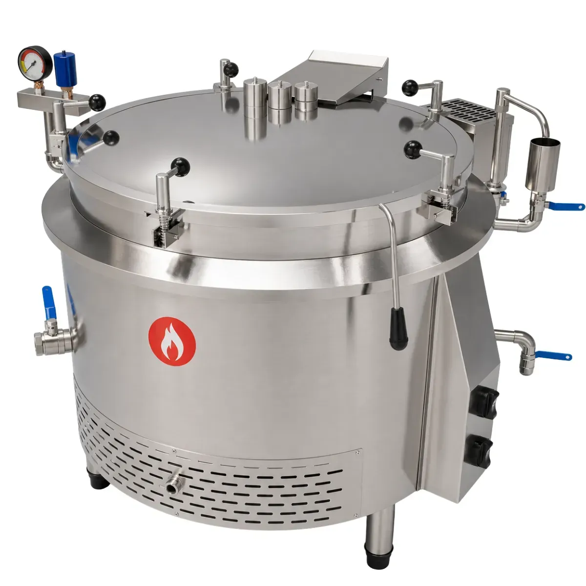 Caldeirão industrial autogerador de vapor autoclave em aço inox