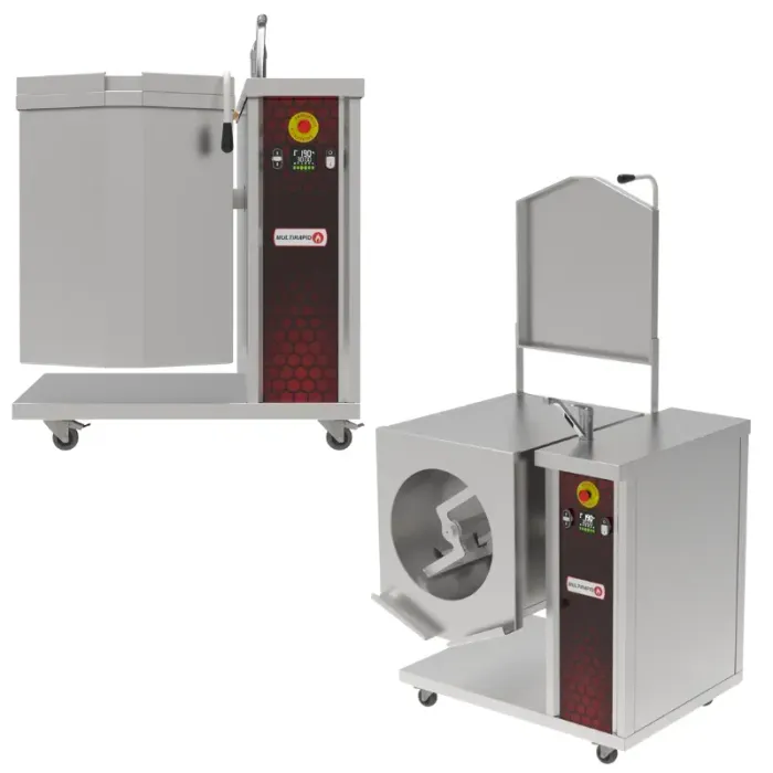 Caldeirão basculante elétrico fluído térmico com 60 litros com mexedor em inox