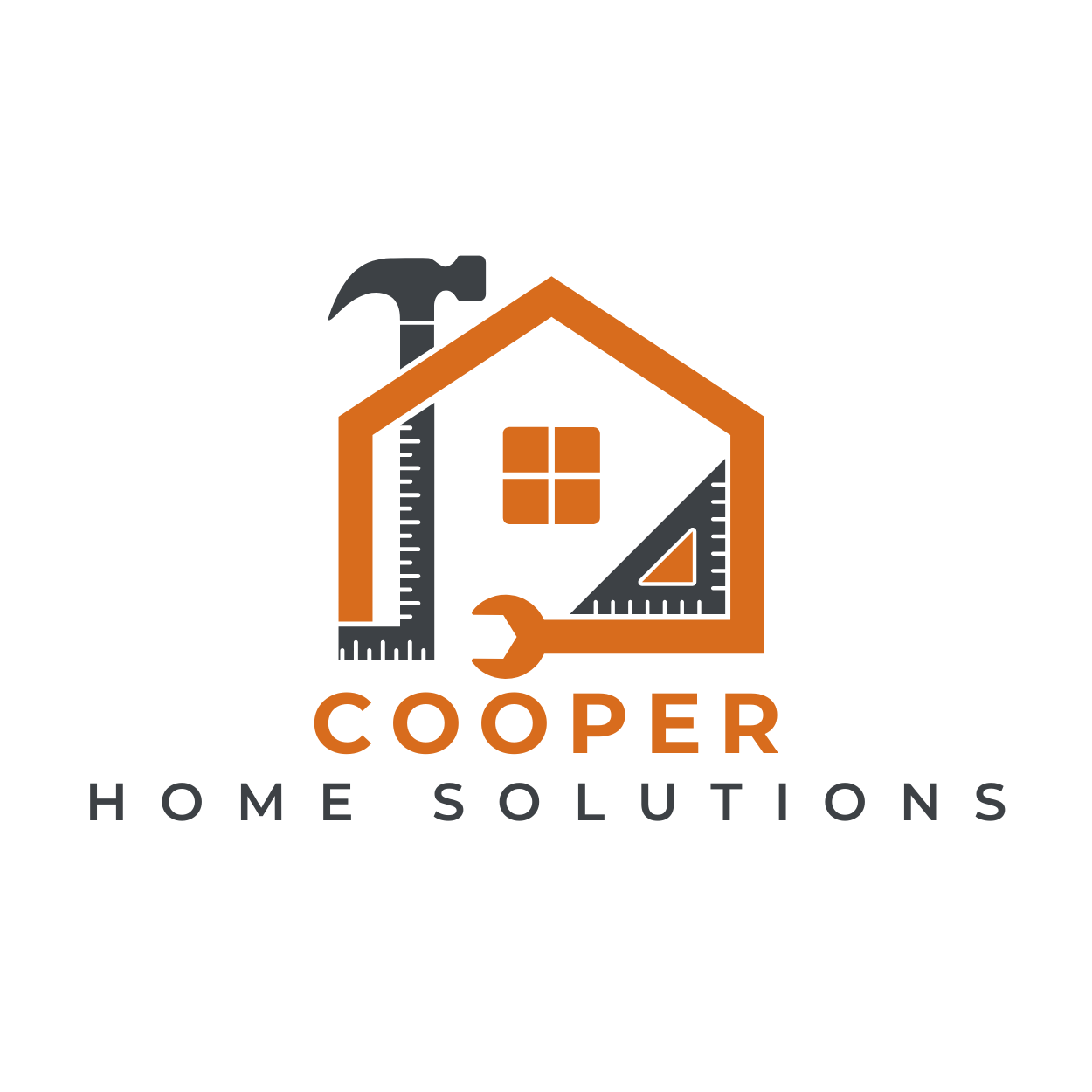 A logo for a company called cooper home solutions