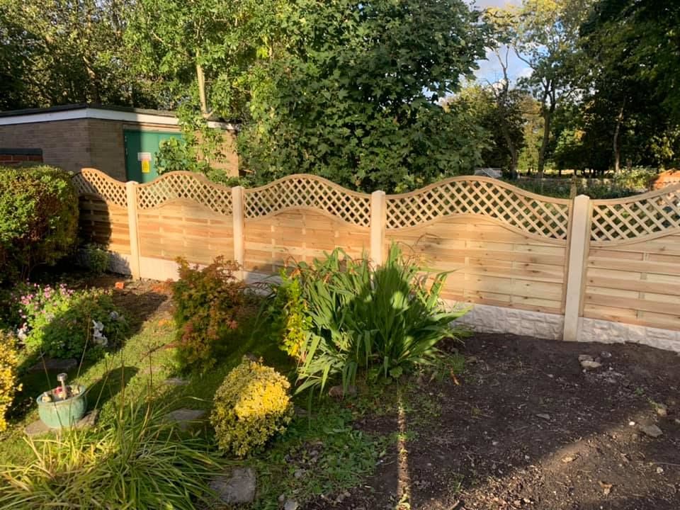 Omega trellis fence panels Bristol