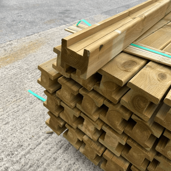 Slotted Wooden Fence Posts | Bristol Fencing