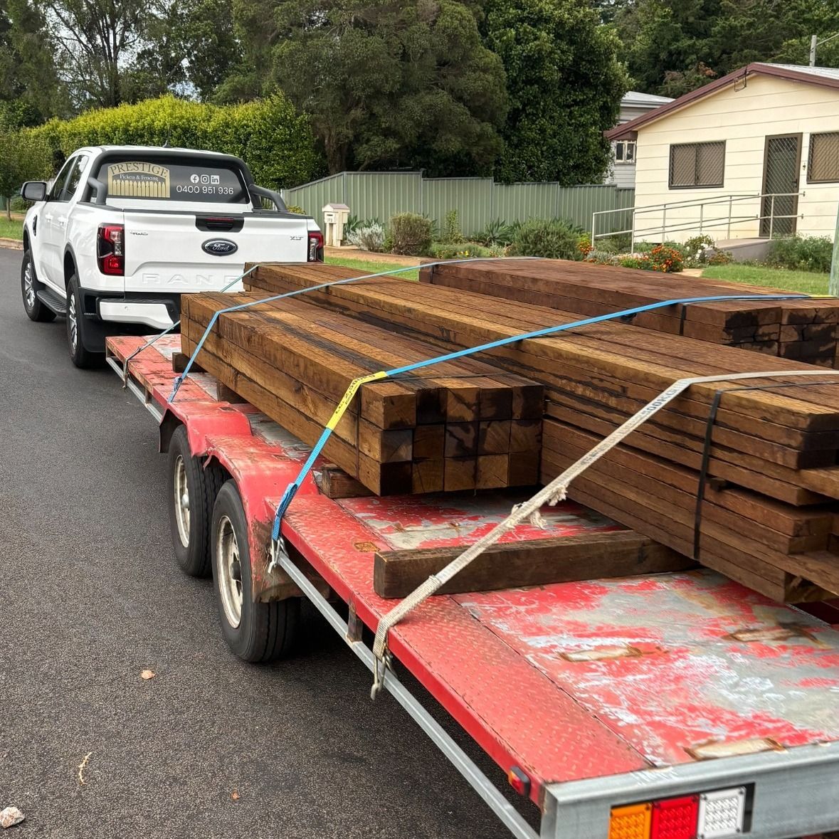 Prestige Pickets & Fencing timber load