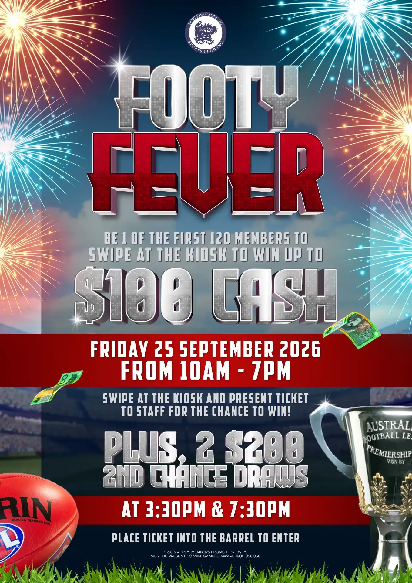 Hoppers Crossing Sports Club Footy Fever 25 September 2026