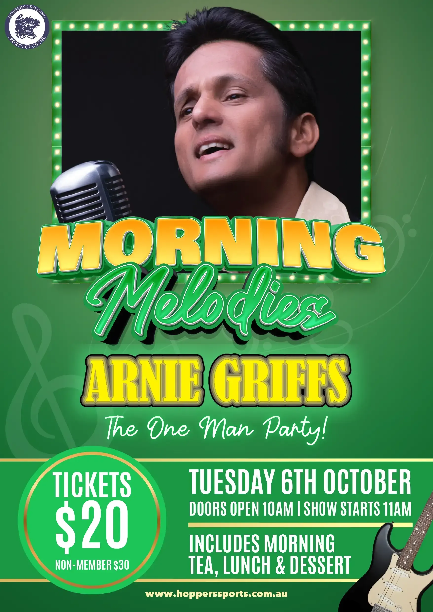 Morning Melodies October 2026 Arnie Griffs The One Man Party