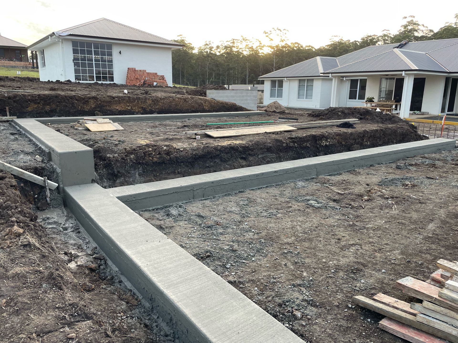 Foundations for a new build — J’s Concreting & Carpentry in Bonny Hills, NSW