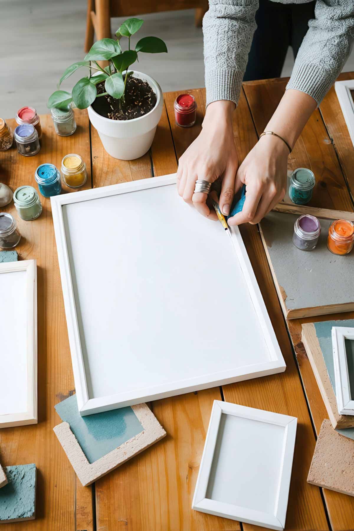 Creating canvas wall art