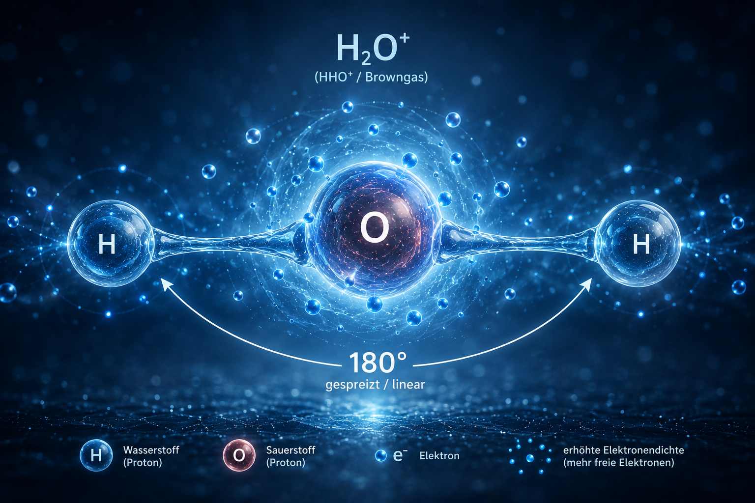HHO+ Browngas Wasserplasma Modell