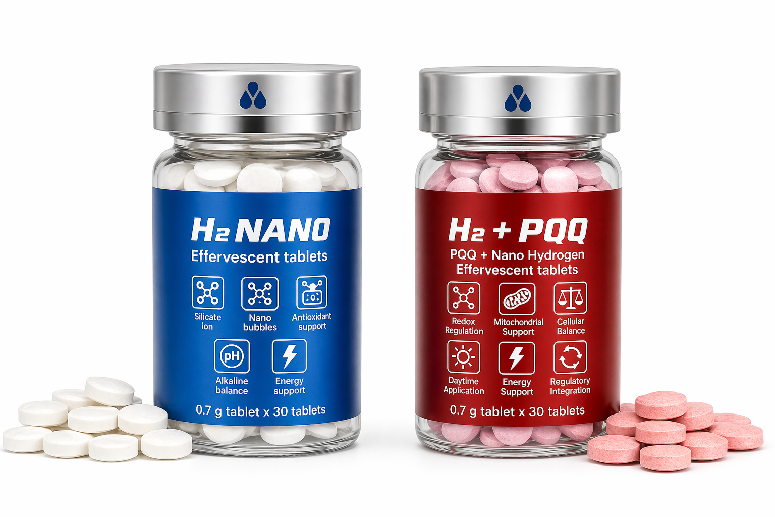 Dr Hydrogen H2 Nano und H2 PQQ Tabletten