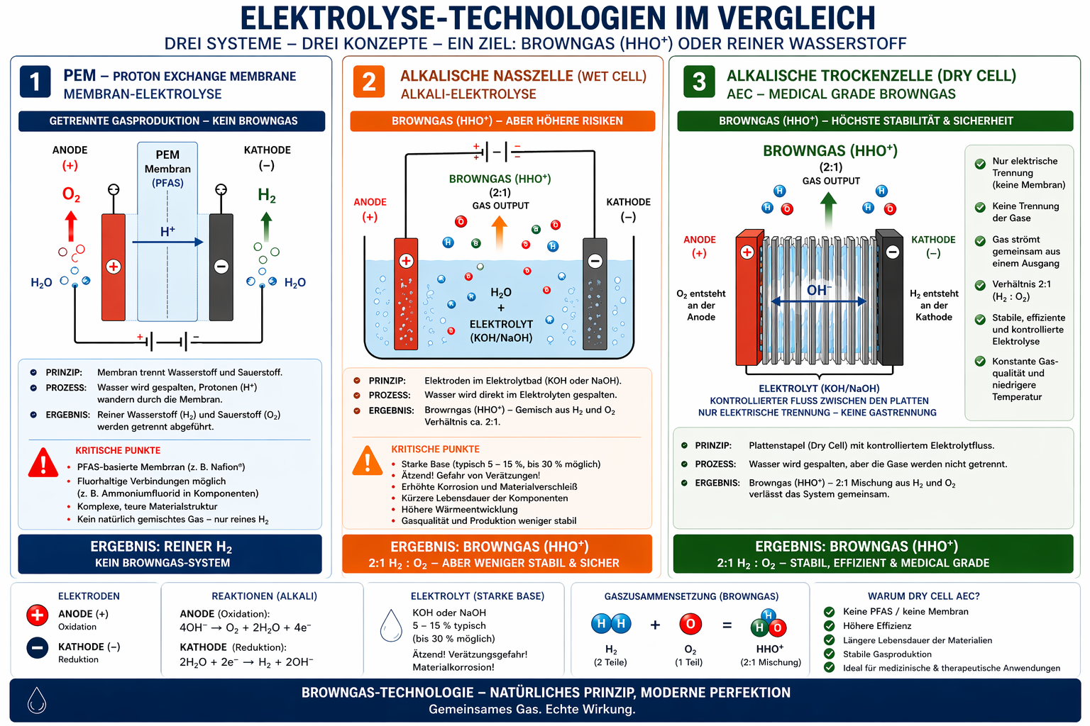 Übersicht Elektrolysetechniken