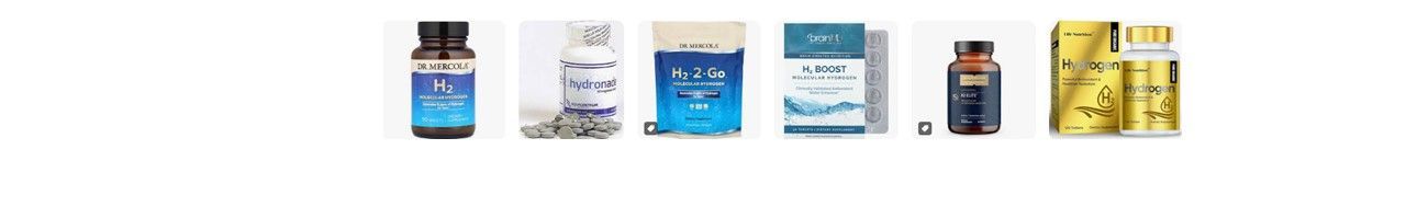 Beispiele klassischer Wasserstofftabletten am Markt
