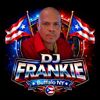 DJ Frankie logo with Puerto Rican flags, red-and-blue lights, and &ldquo;Buffalo NY&rdquo; text