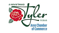 A logo for tyler texas area chamber of commerce