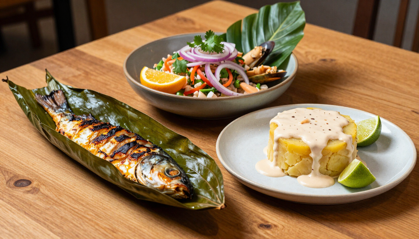 Ceviches, causas y pescados amazónicos en Mazuko