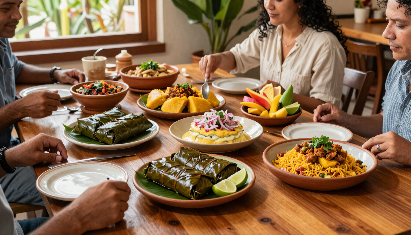 Comida peruana amazónica y criolla para compartir