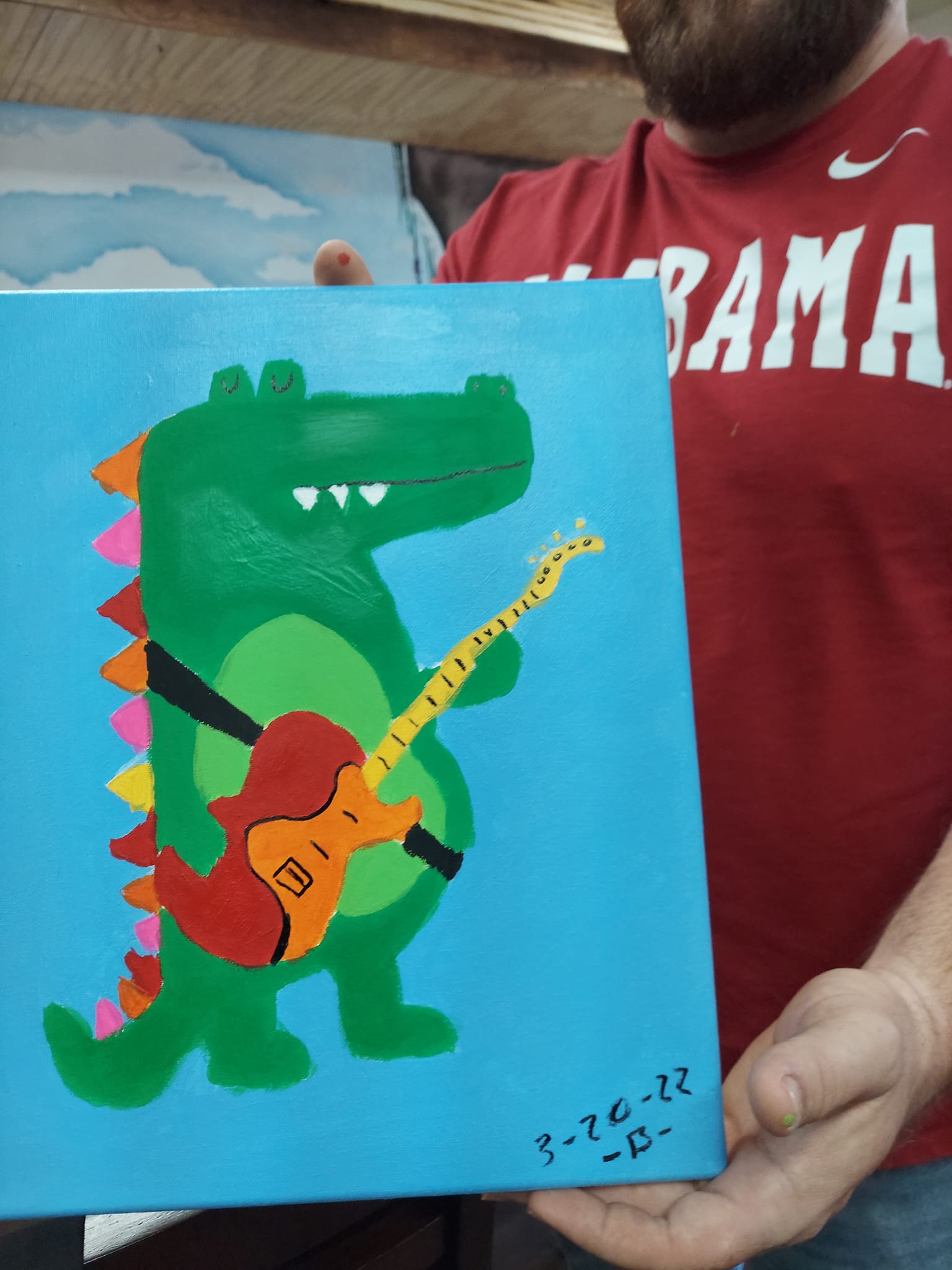 singing crocodile